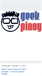 Mobile Screenshot of geekpinoy.com
